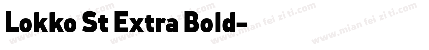 Lokko St Extra Bold字体转换